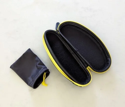 Mighty Sight Eyeglass Black w/ Yellow Zip Carrying Case 4