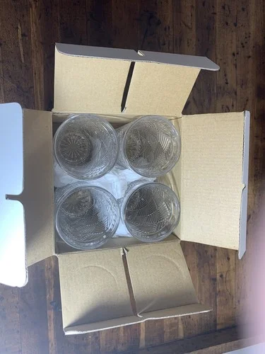 MIKASA / Ballard Braid Crystal Highball Glasses / New In Box / Set of 4 4