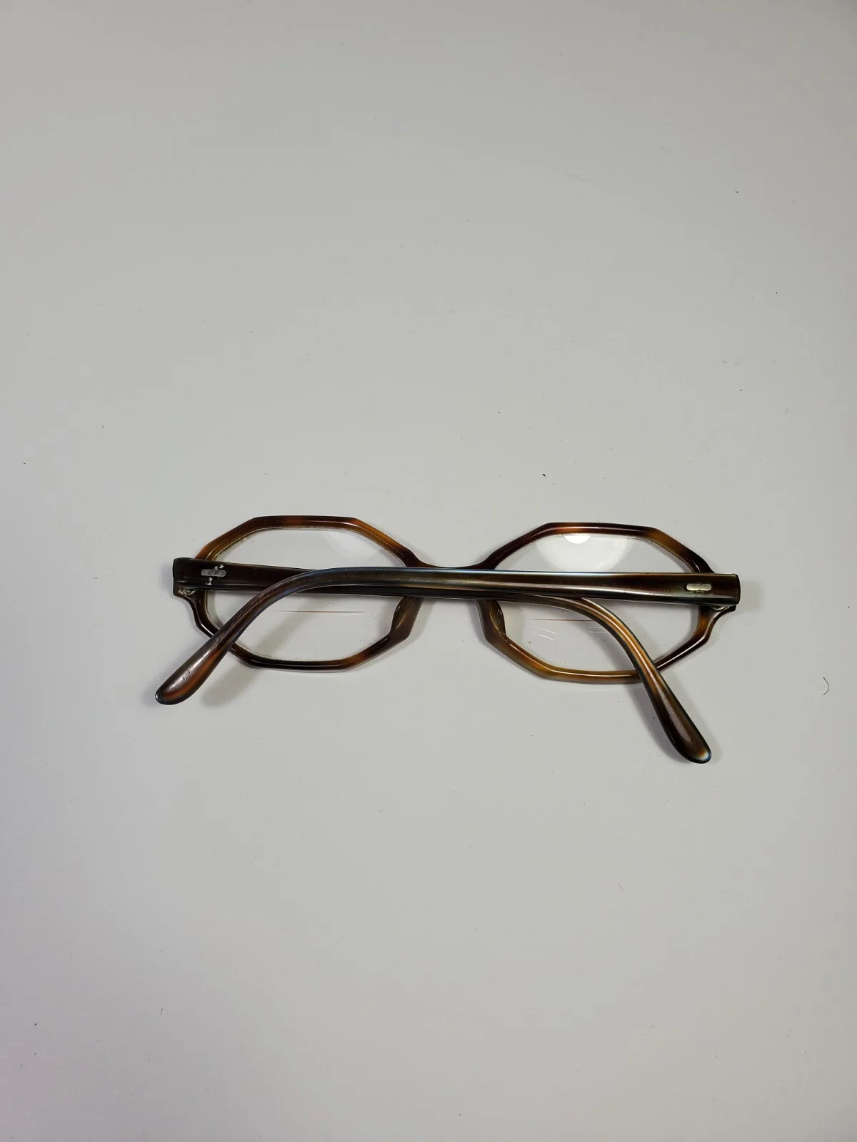 Milappe Society Girl Eye Glass Frames Only 48-20- 5 1/4 France Octagonal Acetate 2