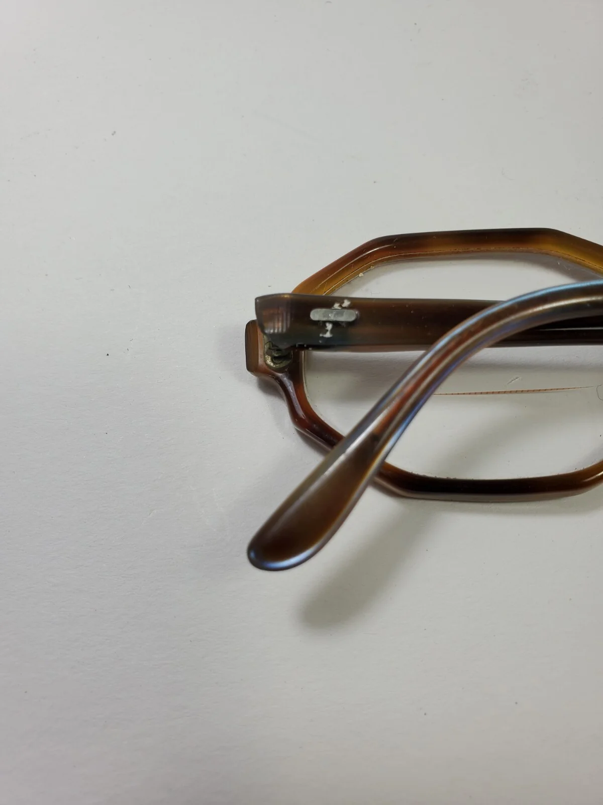 Milappe Society Girl Eye Glass Frames Only 48-20- 5 1/4 France Octagonal Acetate 3