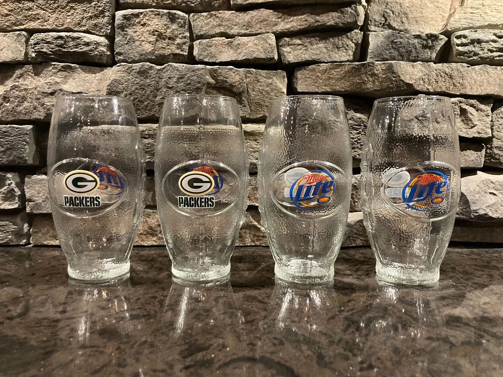 Miller Lite/Green Bay Packers Football shaped 6 1/2