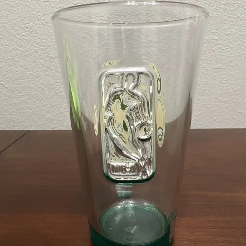 Milwaukee Bucks Drinking Glass Embossed NBA Logo 2