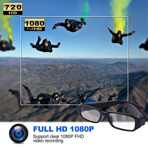Mini Camera Glasses 1080P Spy Hidden Eyeglass Sunglasses Cam Sports DVR Recorder 3
