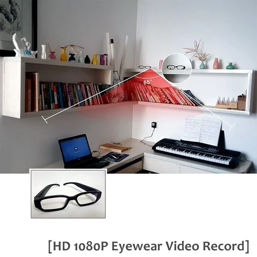 Mini Camera Glasses 1080P Spy Hidden Eyeglass Sunglasses Cam Sports DVR Recorder 4