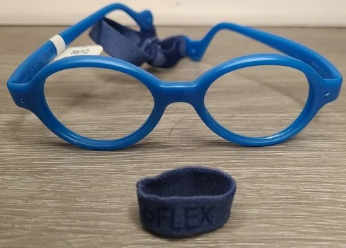Miraflex Baby Lux Kids Eyeglass Frames Only MBL CP Royal Blue 38/12 Sample