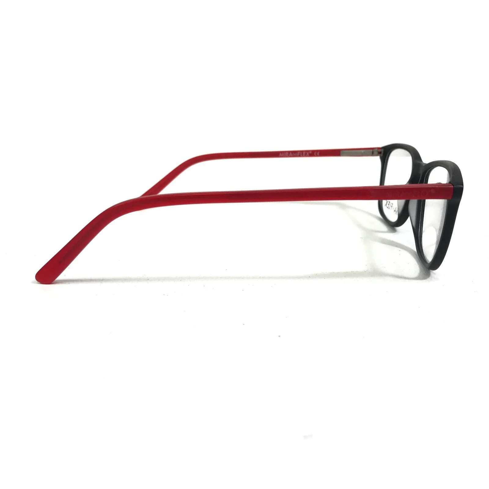 Miraflex Kids Eyeglasses Frames JOB C.M.BLK/M.RED Black Red Square 46-14-130 3