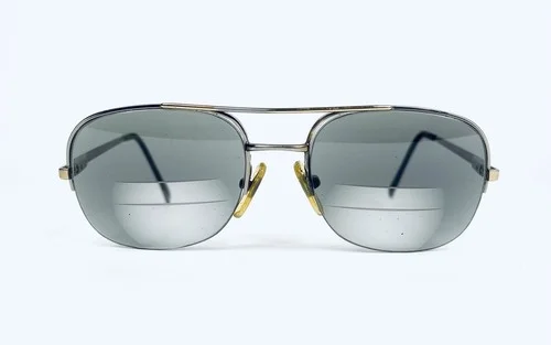 Mirari Luxotica 5502 4008 Silver & Gold Aviator Glasses FRAMES ONLY 56 18 140 2