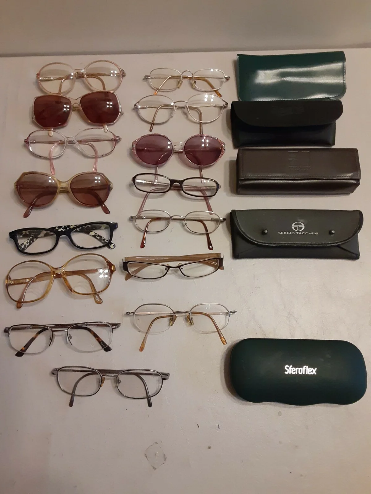 Misc Lot 15 Used Eyeglass Frames for Parts/Repair
