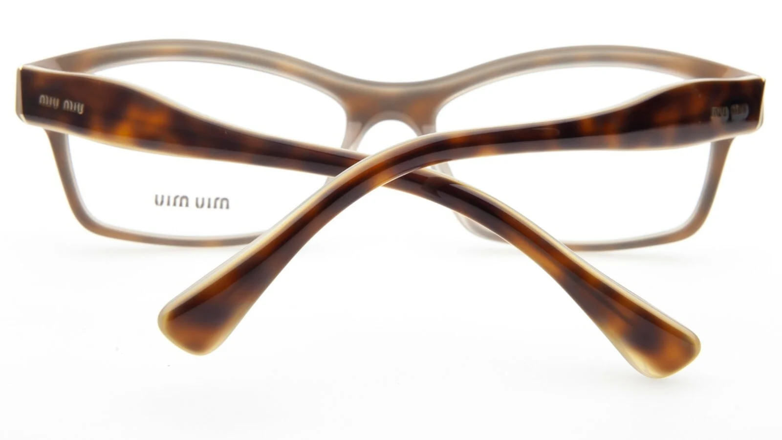 Miu Miu VMU 02I HAH-1O1 Eyeglasses Glasses Brown Havana on Clear 52-16-140 4