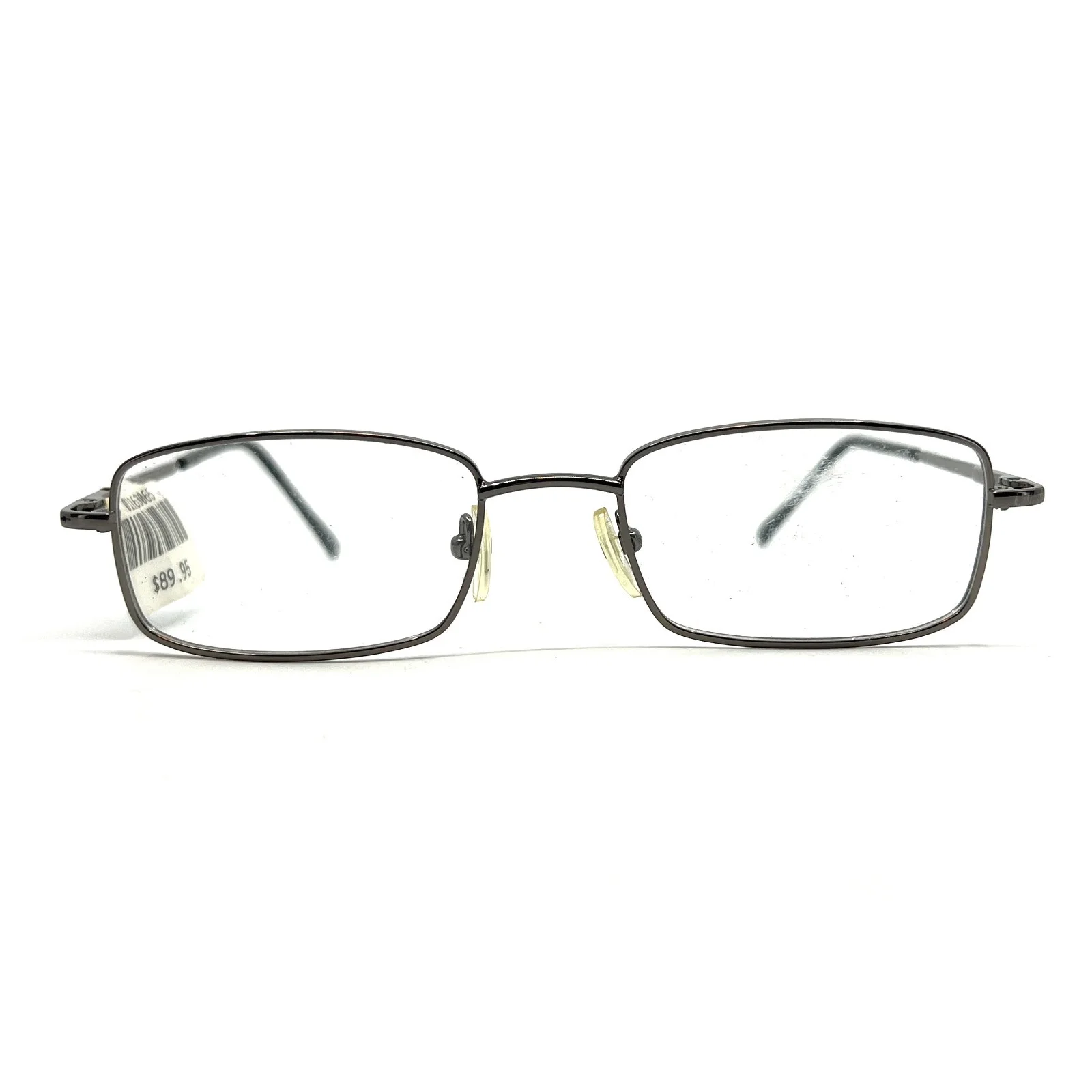 MM9011 Gunmetal Gray Rectangular Mens Eyeglasses Frames 51-19-145