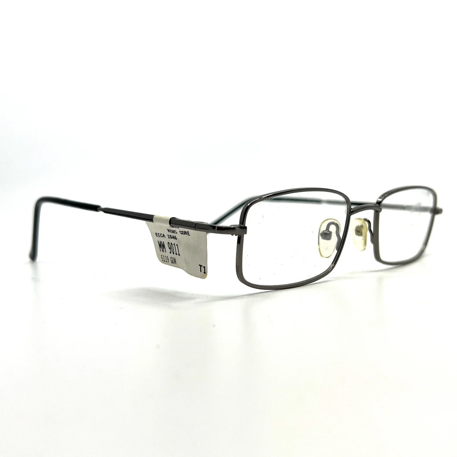 MM9011 Gunmetal Gray Rectangular Mens Eyeglasses Frames 51-19-145 2