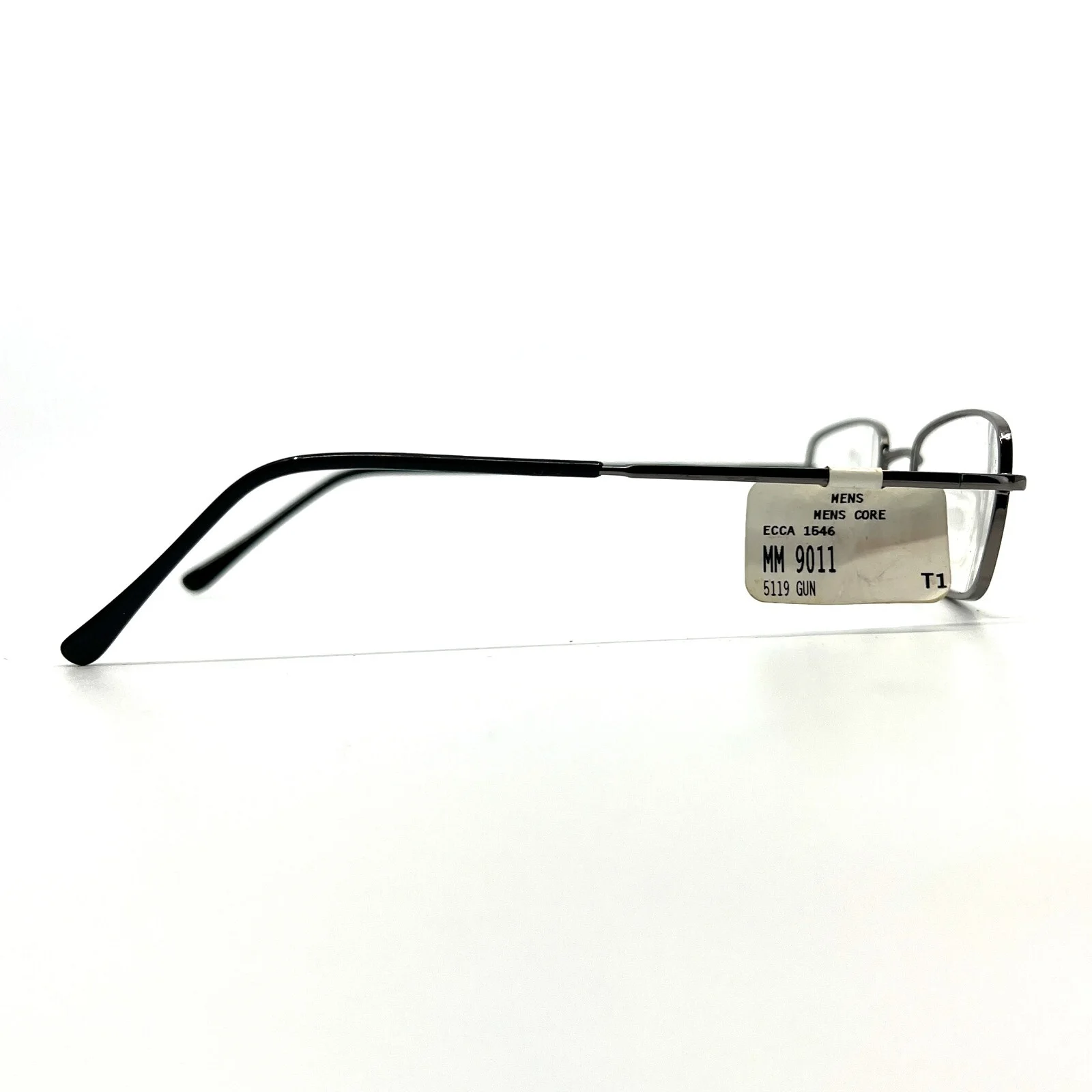 MM9011 Gunmetal Gray Rectangular Mens Eyeglasses Frames 51-19-145 3