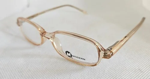 MODERN Eyeglasses Frame SPORTY 46-17-130 Transparent Brown Crystal Full Rim