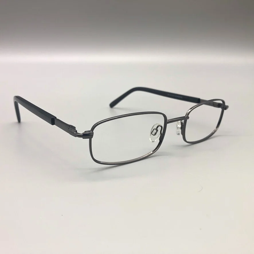 Modern Eyeglasses Frames Only JAZZ 54-18-145 Gunmetal/Black Full Rim