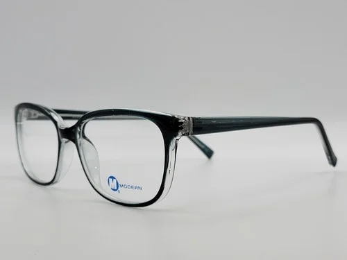 Modern Optical Pleasure Teal Crystal Unisex Eyeglass Frames 51-18-140 3