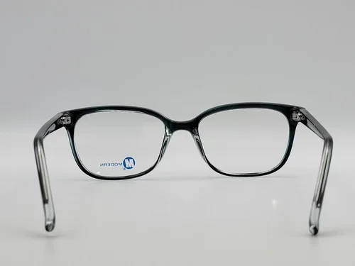 Modern Optical Pleasure Teal Crystal Unisex Eyeglass Frames 51-18-140 4