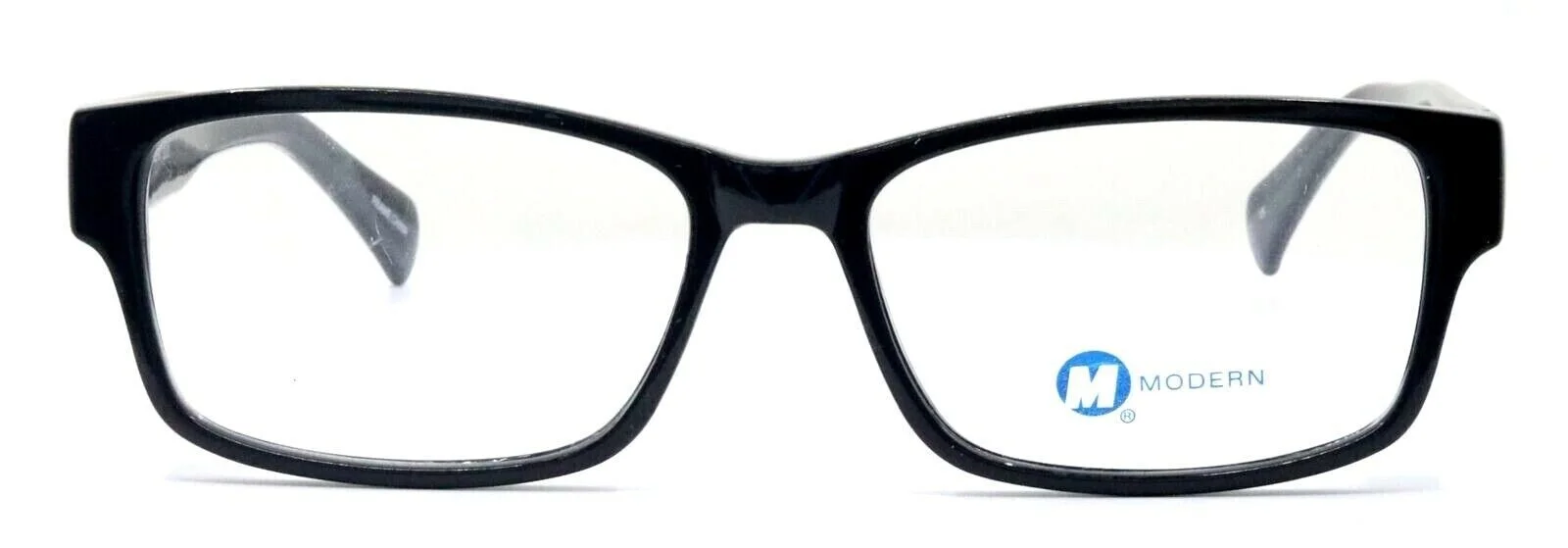 MODERN OPTICAL SLICK Black Rectangle MEDIUM Eyeglasses Frames 54-17-145 2