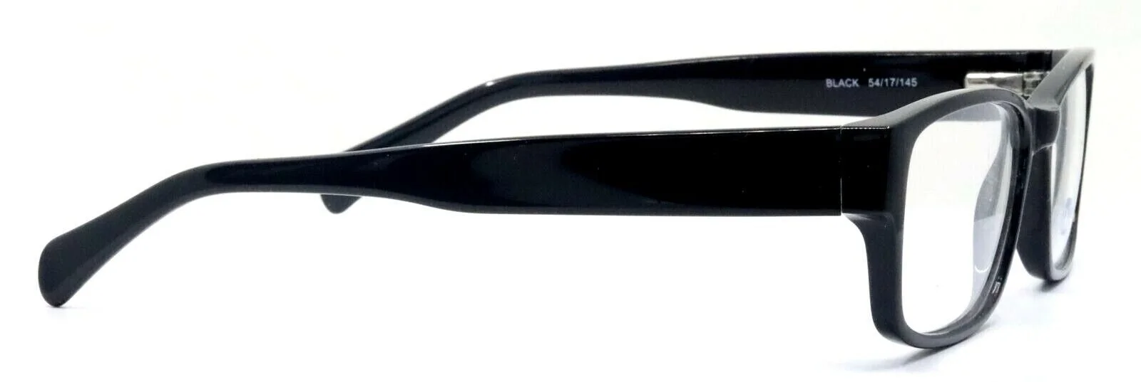 MODERN OPTICAL SLICK Black Rectangle MEDIUM Eyeglasses Frames 54-17-145 4