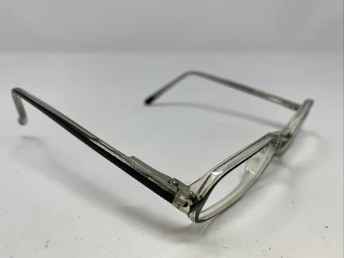 Modern SPORTY BLACK CRYSTAL 44-17-125 Plastic Full Rim Eyeglasses Frame AH95 3