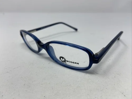 Modern SPORTY BLUE 44-17-125 Blue Crystal Plastic Full Rim Eyeglasses Frame RZ52 2