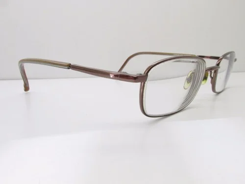 Modo 309 Saki Titanium EYEGLASSES FRAMES 51-20-143 Brown Rectangle TV6 33994 3