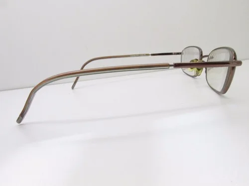 Modo 309 Saki Titanium EYEGLASSES FRAMES 51-20-143 Brown Rectangle TV6 33994 4