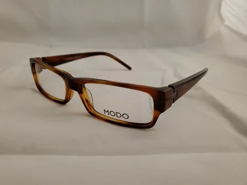 MODO 5003 Handmade Rectangular Full Rim Acetate Eyeglass Frames 52-15-135 WOOD