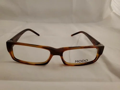 MODO 5003 Handmade Rectangular Full Rim Acetate Eyeglass Frames 52-15-135 WOOD 2
