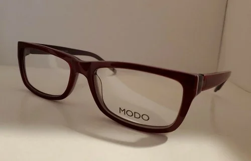 MODO 5011 Handmade Eyeglass Frames Red Purple Full Rim Rectangular 54-18-135