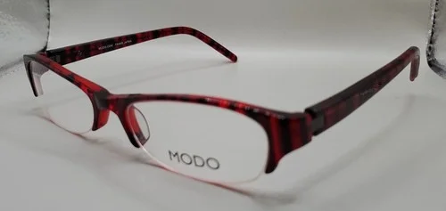 MODO 5012 Handmade Modified Oval Half Rim Eyeglass Frames 51-17-135 BLACK