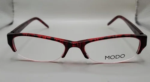 MODO 5012 Handmade Modified Oval Half Rim Eyeglass Frames 51-17-135 BLACK 2