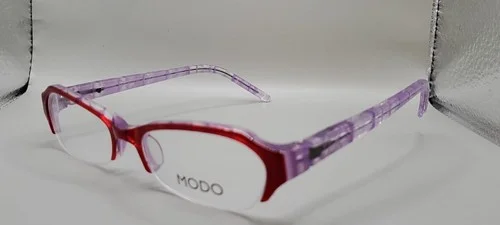MODO 5013 Handmade Modified Oval Half Rim Eyeglass Frames 49-17-135 BLACK