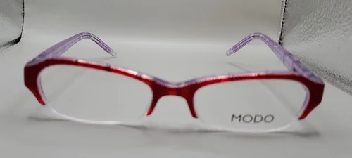 MODO 5013 Handmade Modified Oval Half Rim Eyeglass Frames 49-17-135 BLACK 2