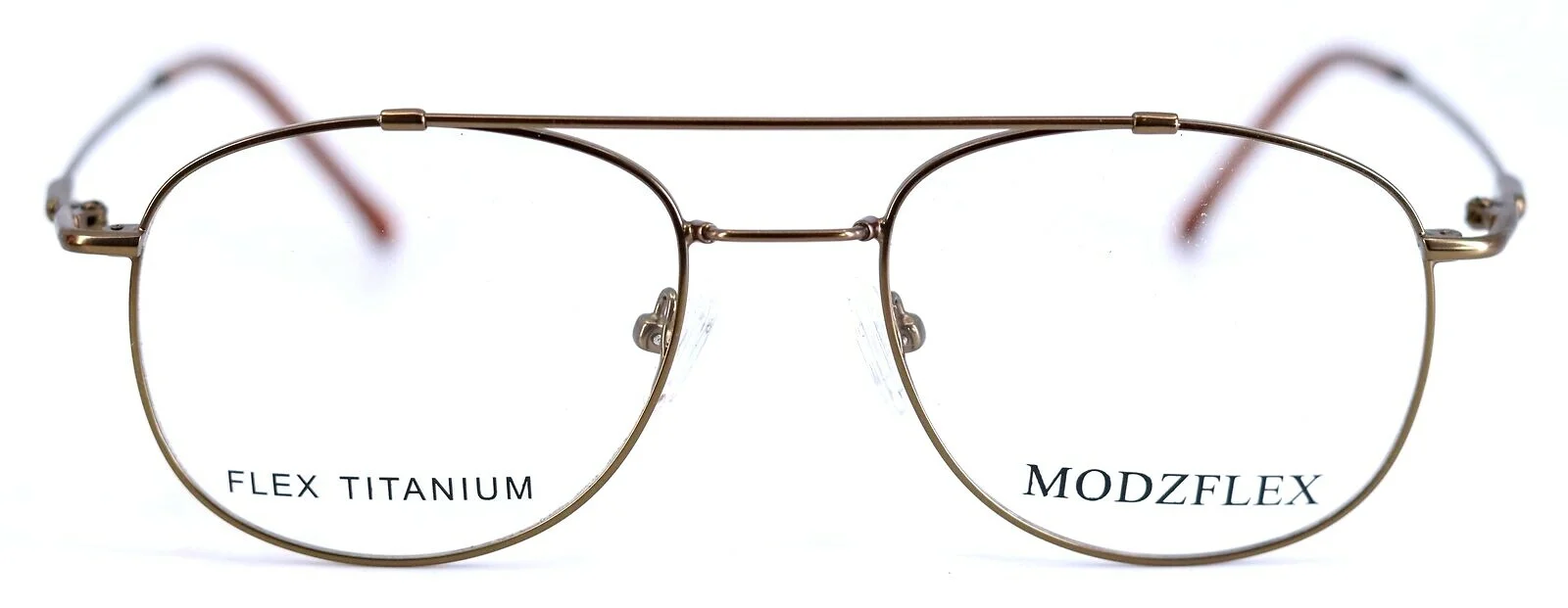 MODZFLEX By Modern MX905 Brown Titanium Aviator Mens Eyeglasses 53-17-140 3