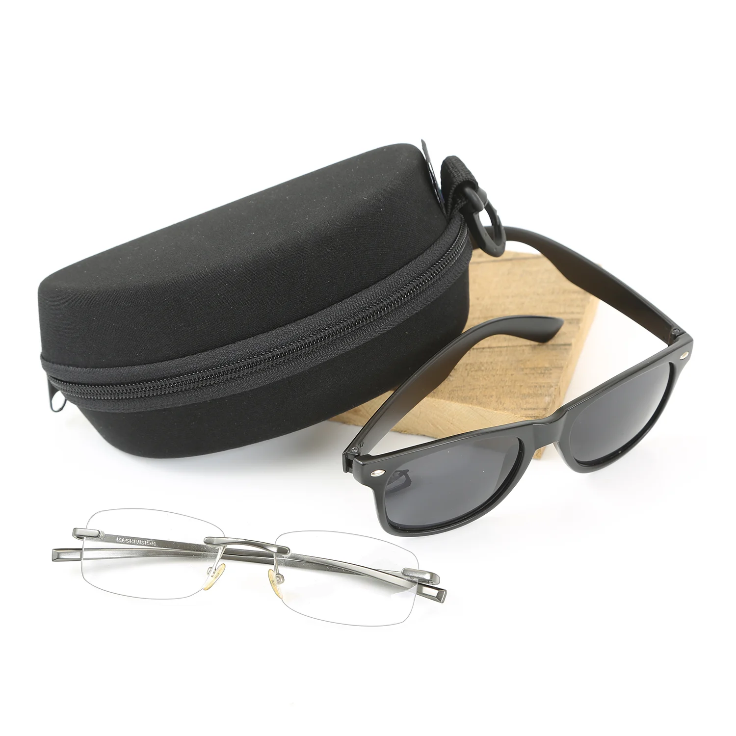 Molded Foam Double Eyeglass Case or Double Sun Glass Case, Made in the USA!