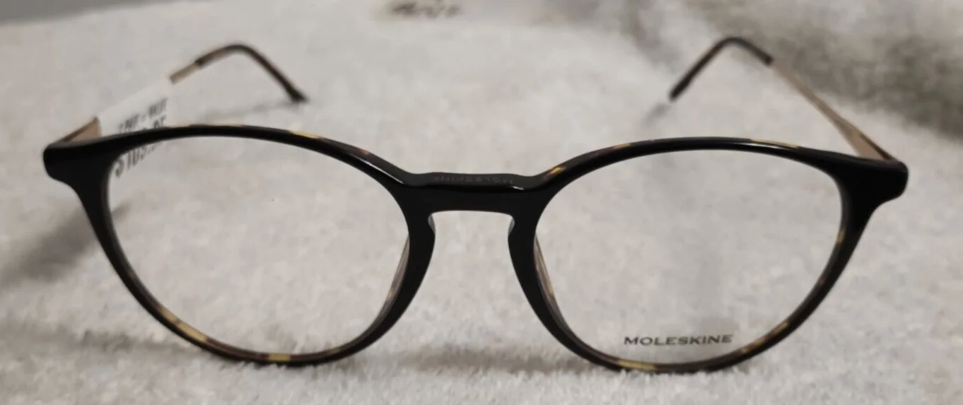 MOLESKINE MO1101 01 BLACK/TORTOISE 49-18-145 NEW WITH TAGS OPTICAL FRAME #542