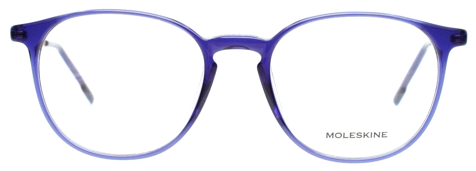 MOLESKINE MO1103 50 Periwinkle Crystal Womens Round Eyeglasses 50-18-145 2