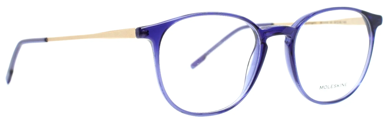 MOLESKINE MO1103 50 Periwinkle Crystal Womens Round Eyeglasses 50-18-145 3