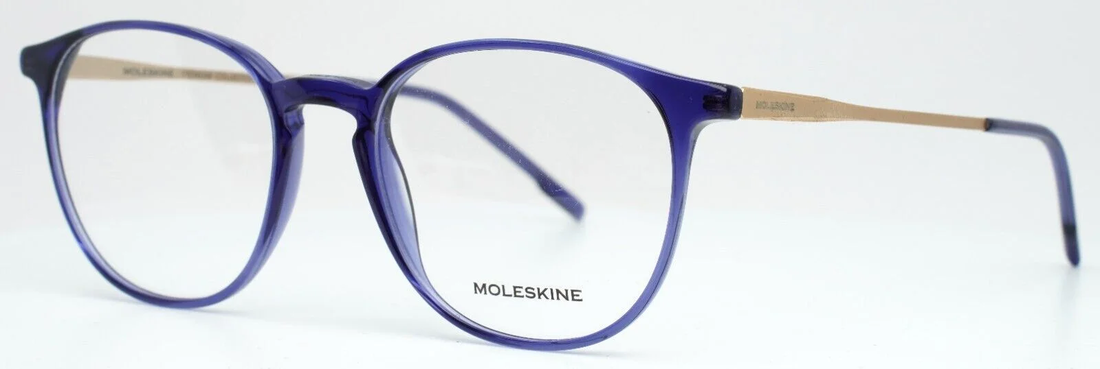 MOLESKINE MO1103 50 Periwinkle Womens Round Full Rim Eyeglasses 50-18-145 B:42