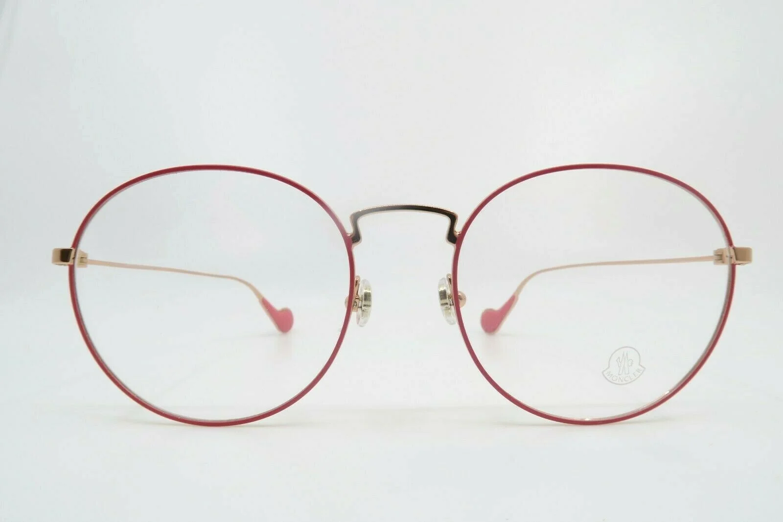 Moncler ML 5059 033 New Coral Pink/ Rose Gold Round Eyeglasses 54mm with case 2