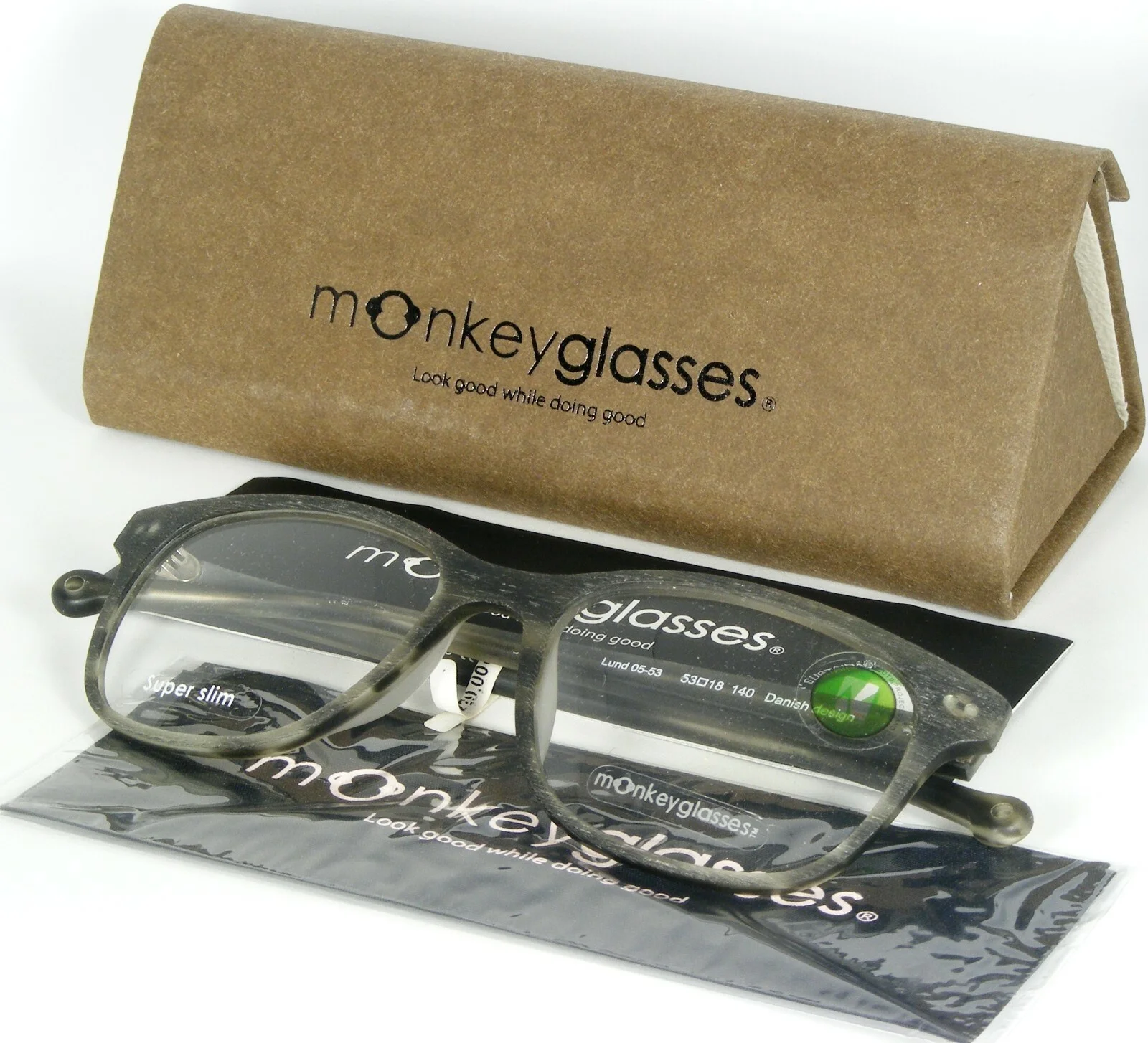 Monkeyglasses Lund 05-53 FOGGY GREY EYEGLASSES MONKEY GLASSES FRAME 53-18-140mm