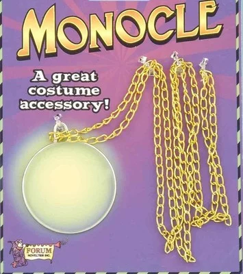 Monocle Sleuth Detective Costume Accessory Prop Victorian Eyewear 1 Eye Glass 2