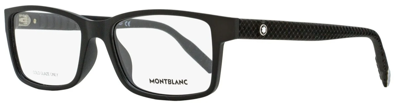 MONT BLANC MB0066O 001 Black Rectangle Men