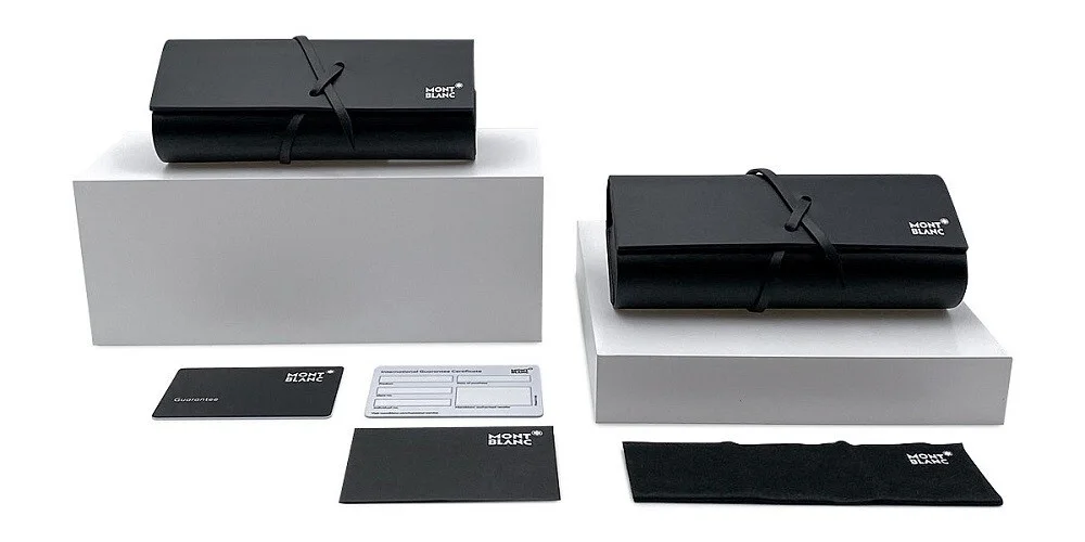 MONT BLANC MB0066O 001 Black Rectangle Men 2