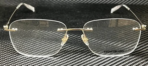 MONT BLANC MB0075O 002 Gold Rectangle Men 2