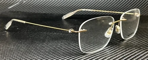 MONT BLANC MB0075O 002 Gold Rectangle Men 3