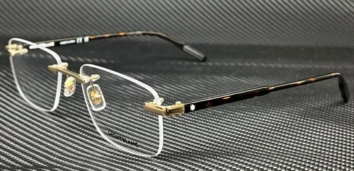 MONT BLANC MB0088O 003 Gold Rectangle Men