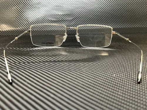 MONT BLANC MB0113O 003 Silver Rectangle Men 4
