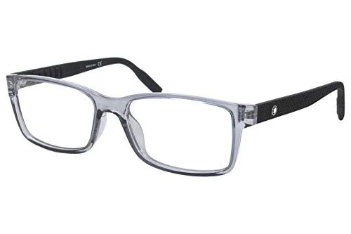 MONT BLANC MB0180OK 008 Gray Transparent Men