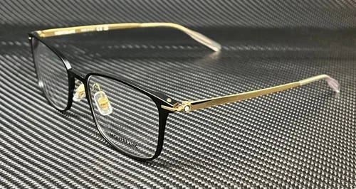 MONT BLANC MB0196OK 002 Black Gold Men